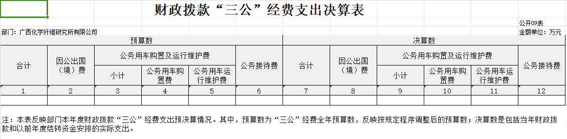 廣西化學(xué)纖維研究所有限公司2023年度部門(mén)決算 廣西化學(xué)纖維研究所有限公司2023年度部門(mén)決算